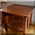 F02. Bob Timberlake Arts & Crafts Collection cherry side table. 25"h x 28"w x 28"d 